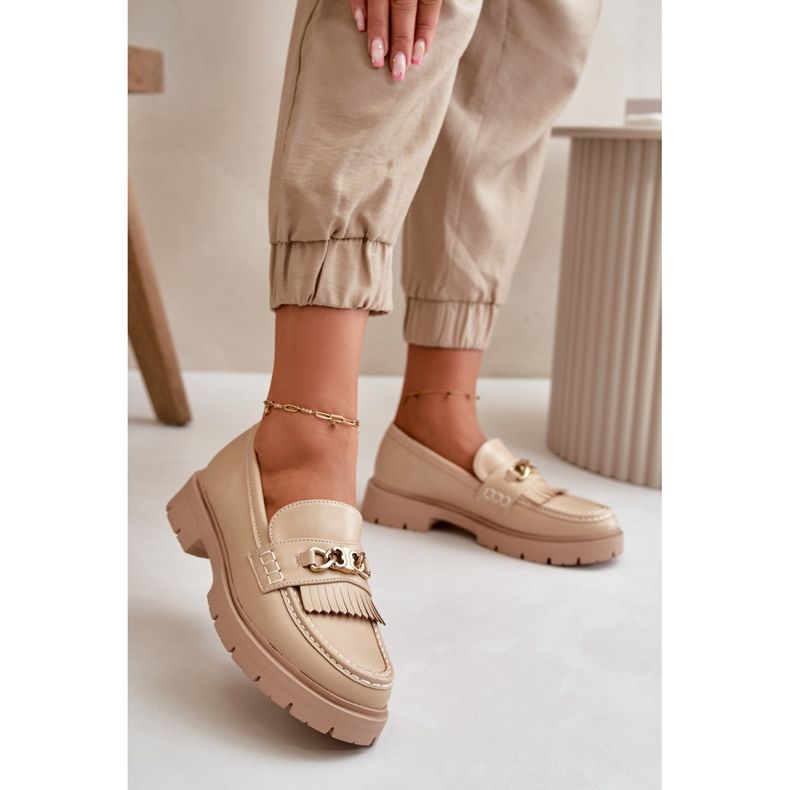 Step in style Mocasini Model Zanita GQ8-010 Bej - Pas in stil 1