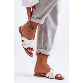 Step in style Sandale Flip-flops Model Aversa W-112 White - Pas în stil alb 2
