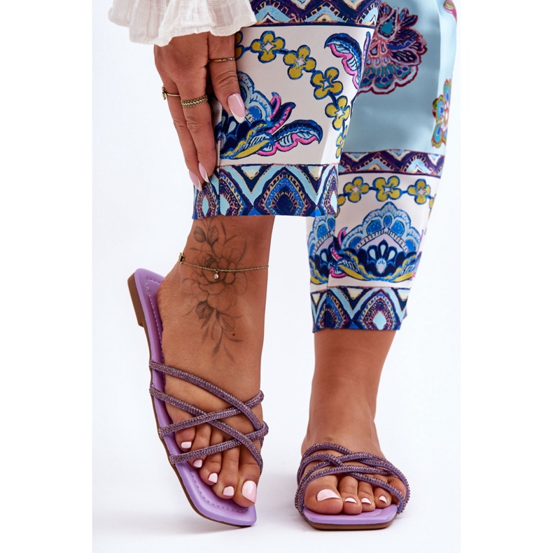 Step in style Sandale Flip-flops Model Leomi 5628-2 CLA-1 Violet - Pas în stil 1