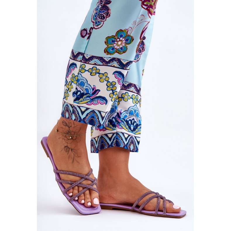 Step in style Sandale Flip-flops Model Leomi 5628-2 CLA-1 Violet - Pas în stil 2