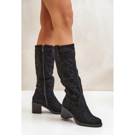 Step in style Cizme Model Erisorae CHC321 Negru - Pas in stil 2
