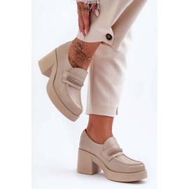 Step in style Pantofi Model Gelanor 20157 Piele Bej - Pas in stil 2