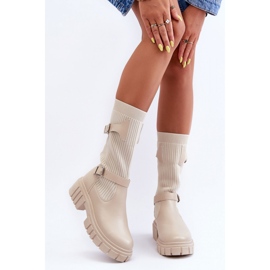 Step in style Cizme Model Abroze 55-80 Bej - Pas in stil 1