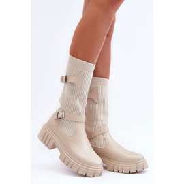 Step in style Cizme Model Abroze 55-80 Bej - Pas in stil 2