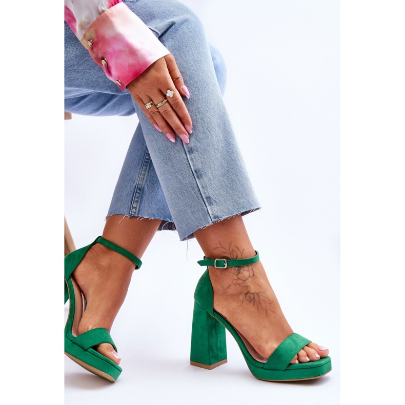 Step in style Sandale Model Merila LC-29 Verde - Pas in stil 2