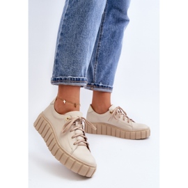 Step in style Pantofi Model Zazoo 2919/054 Bej - Pas in stil 2