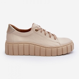 Step in style Pantofi Model Zazoo 2919/054 Bej - Pas in stil 3