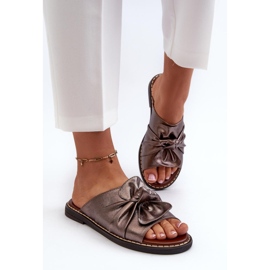 Step in style Sandale Flip-flops Model Nelvira RMR2266-8 Cupru - Pas în stil maro 2