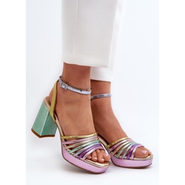 Step in style Sandale Model Da CR920 Multicolor Violet - Pas in stil 1