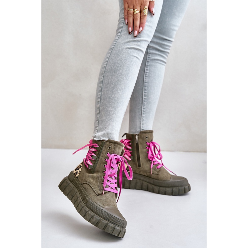 Step in style Cizme Model Edidda 24BT26-7378 Leopard/Verde - Pas in stil 1