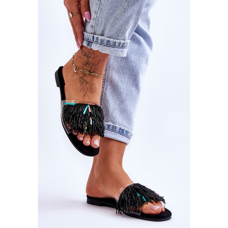 Step in style Sandale Flip-flops Model S.Barski KV-576-4 Negru - Pas în stil 1