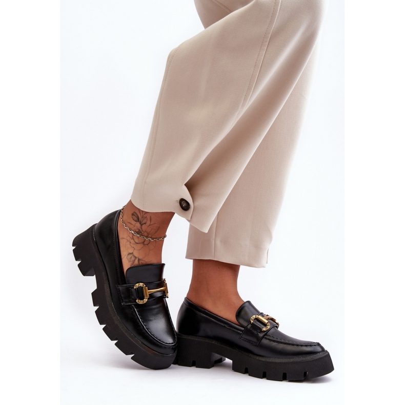 Step in style Pantofi Model Peuria 2644-1 Piele Neagra - Pas in stil negru 1