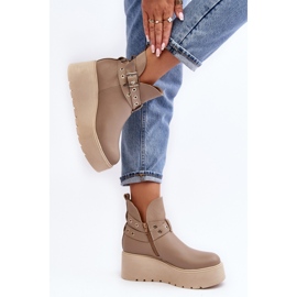 Step in style Cizme Model Zazoo 1752 Bej - Pas in stil 1