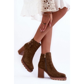 Step in style Cizme Model Makeline H8-526 Olive Suede - Pas in stil verde 2