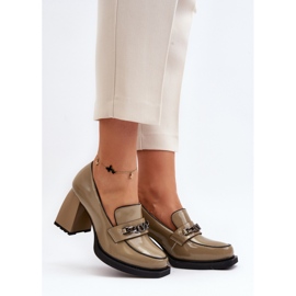 Step in style Pompe Model Ilvanna 66629 Verde - Pas în stil 1