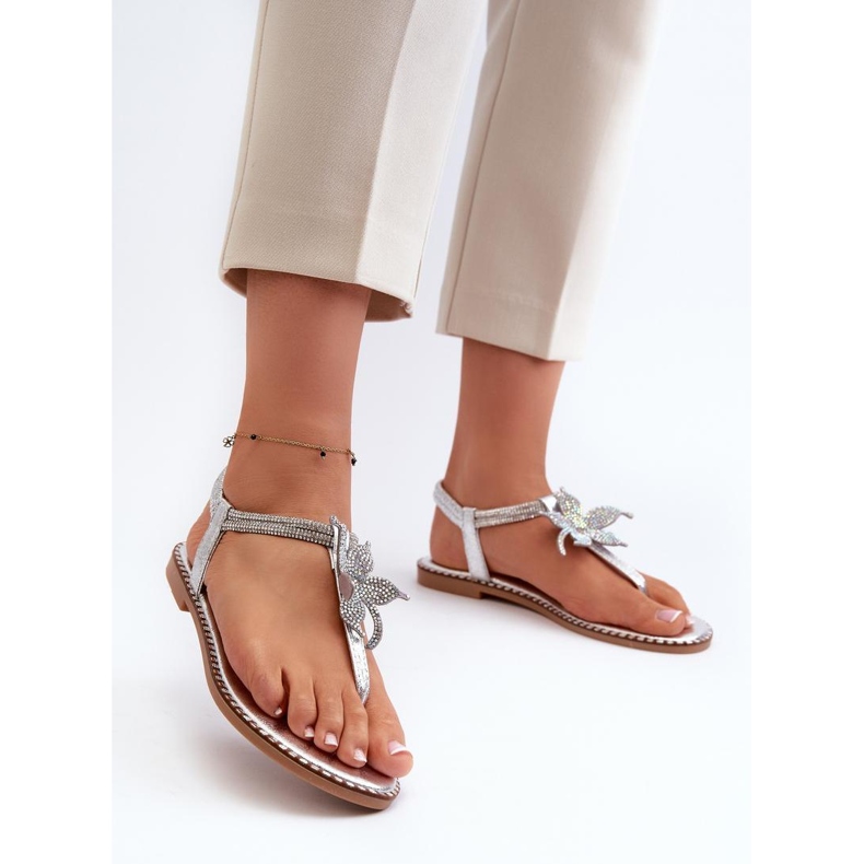 Step in style Sandale Model Edoni WWW502 Argintiu - Pas in stil gri 1