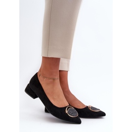 Step in style Pompe Model S.Barski KV27-037 Black Suede - Pas în stil negru 1