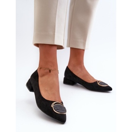Step in style Pompe Model S.Barski KV27-037 Black Suede - Pas în stil negru 2