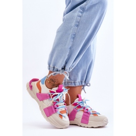 Step in style Pantofi sport Model Chillout! BL357P Bej/Roz - Pas în stil 1