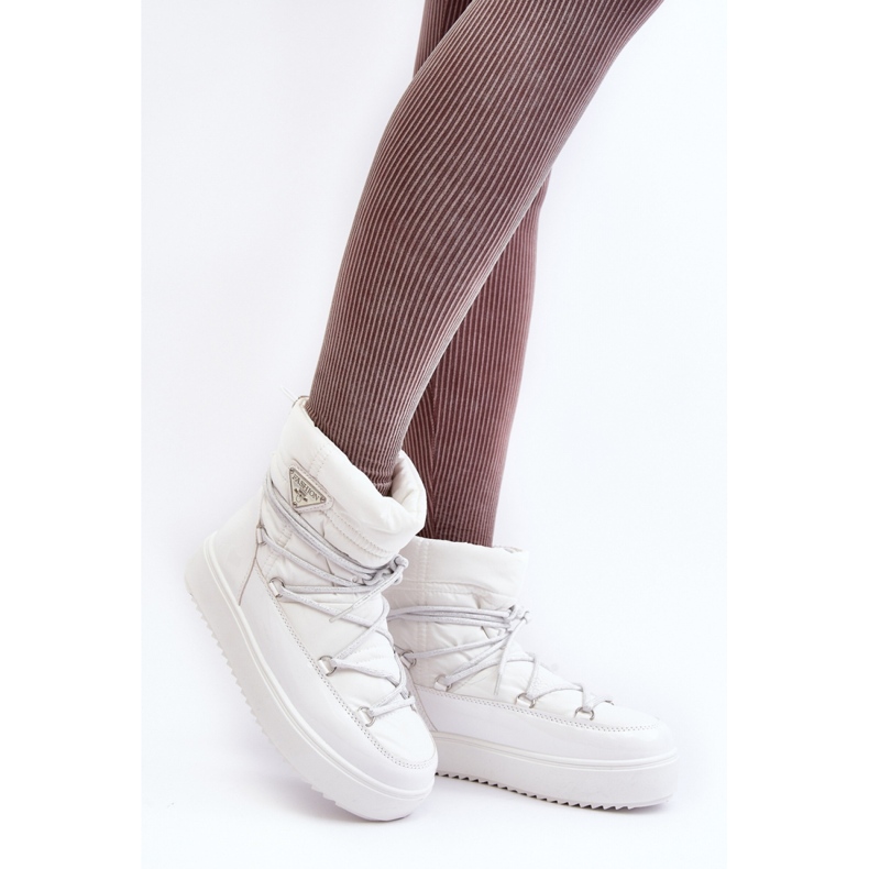 Step in style Cizme de zapada Model Fleure NB606 White - Pas in stil alb 1