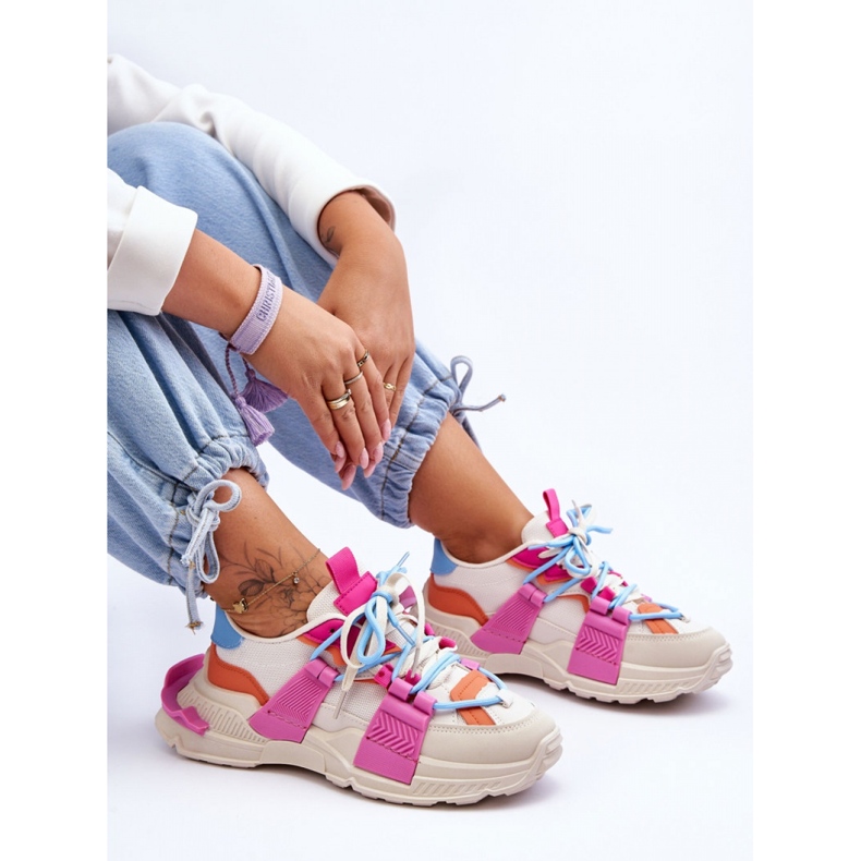 Step in style Pantofi sport Model Chillout! BL357P Bej/Roz - Pas în stil 2