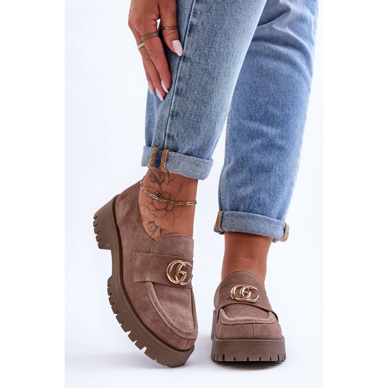 Step in style Pantofi Model Rosefalls 20153 Bej Inchis Suede - Pas in stil 1