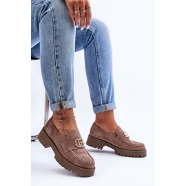 Step in style Pantofi Model Rosefalls 20153 Bej Inchis Suede - Pas in stil 2