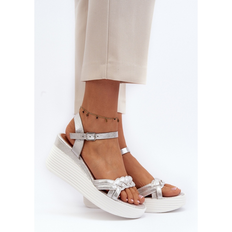 Step in style Sandale Model Esinna PS19 Argintie - Pas in stil gri 1