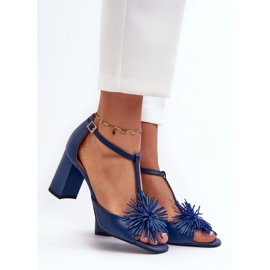 Step in style Sandale Model Laura Messi 2758 Navy - Pas în stil 1