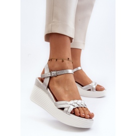 Step in style Sandale Model Esinna PS19 Argintie - Pas in stil gri 2
