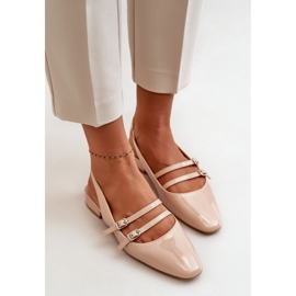 Step in style Balerini Model Bialettia YK-05 Bej - Pas in stil 2