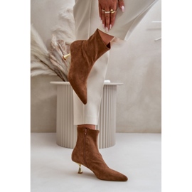 Step in style Cizme Model Irithare GP12 Camel - Pas in stil maro 1
