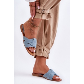 Step in style Sandale Flip-flops Model Aversa W-112 Light Blue - Pas în stil albastru 2