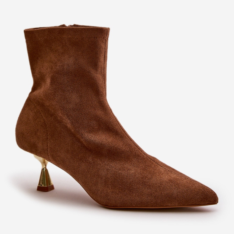 Step in style Cizme Model Irithare GP12 Camel - Pas in stil maro 2