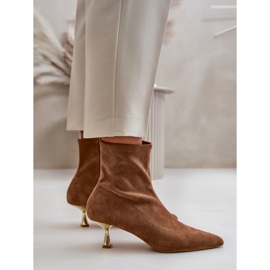 Step in style Cizme Model Irithare GP12 Camel - Pas in stil maro 3