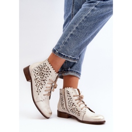 Step in style Cizme Model Zazoo 2871/004 Aur - Pas in stil galben 2