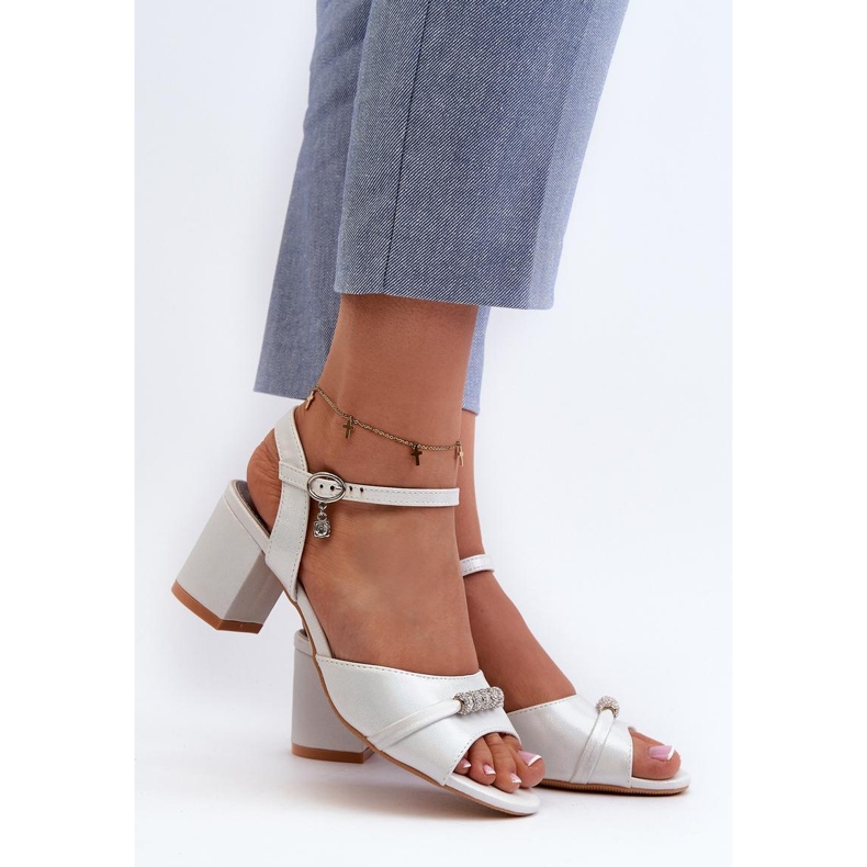 Step in style Sandale Model Narhi 20241 Argintiu - Pas in stil gri 1