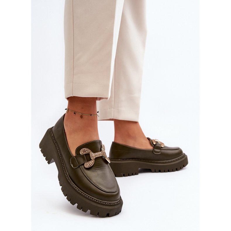 Step in style Mocasini Model Gargi H8-309 Verde Inchis - Pas in stil 2