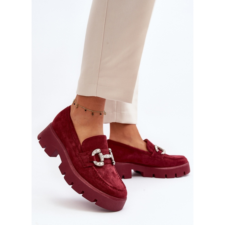 Step in style Mocasini Model Ellise G422 Bordo - Pas in stil roșu 2