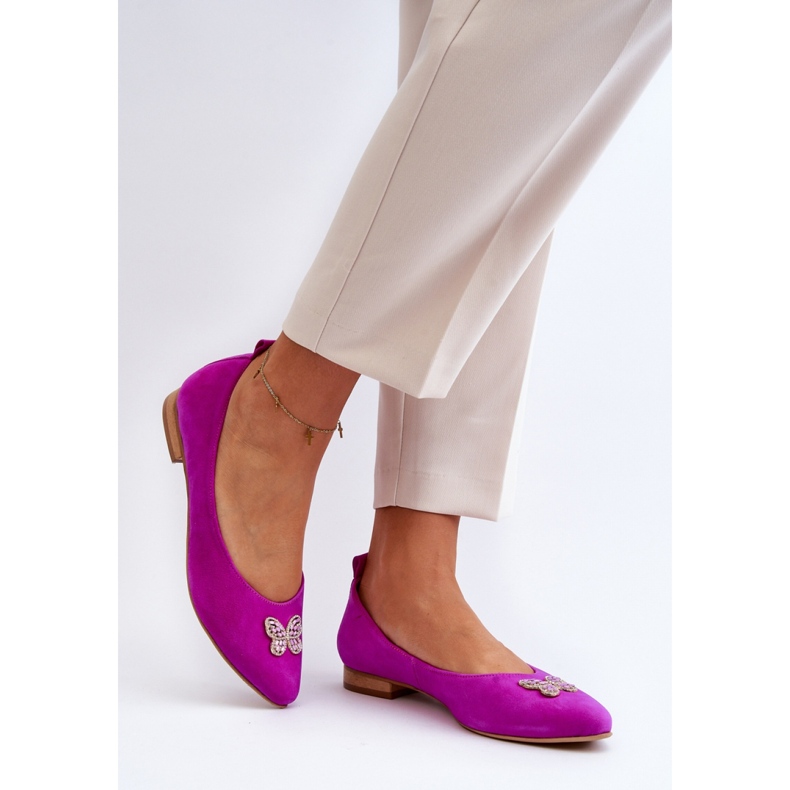Step in style Balerini Model Zazoo 2887/067 Fuchsia - Pas în stil roz 2