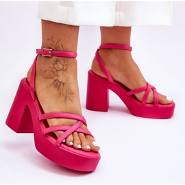 Step in style Sandale Model Shemira 78-130 Fuchsia - Pas in stil roz 1