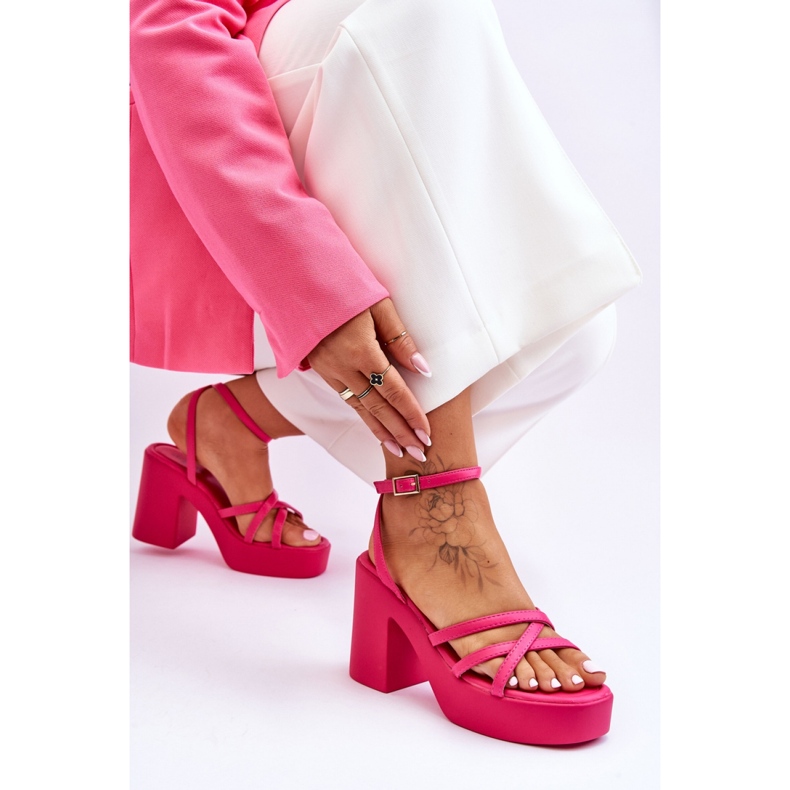 Step in style Sandale Model Shemira 78-130 Fuchsia - Pas in stil roz 2