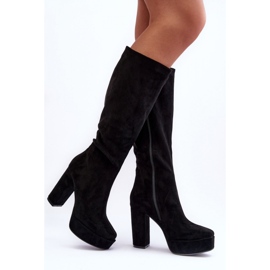 Step in style Cizme Model Baldrema F11189 Black Suede - Pas in stil negru 2