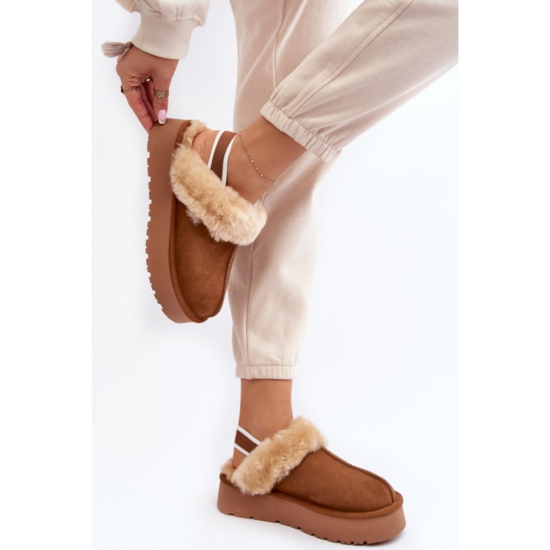Step in style Papuci Model Sophienne W5827 Camel - Pas in stil maro 2