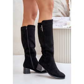 Step in style Cizme Model Izanae RMR2481-3 Black Suede - Pas în stil negru 2
