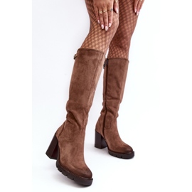 Step in style Cizme Model Alzeta 58106 Bej Inchis - Pas in stil 1