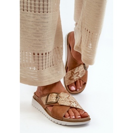 Step in style Sandale Flip-flops Model Inblu CN000032 Camel - Pas în stil maro 2