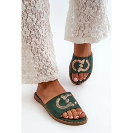 Step in style Sandale Flip-flops Model S.Barski KV27-052 Verde - Pas în stil 2
