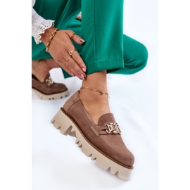 Step in style Pantofi Model Laura Messi 2489 Maro - Pas in stil bej 2