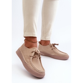 Step in style Pantofi Model Sergio Leone SP021 Bej - Pas in stil 1